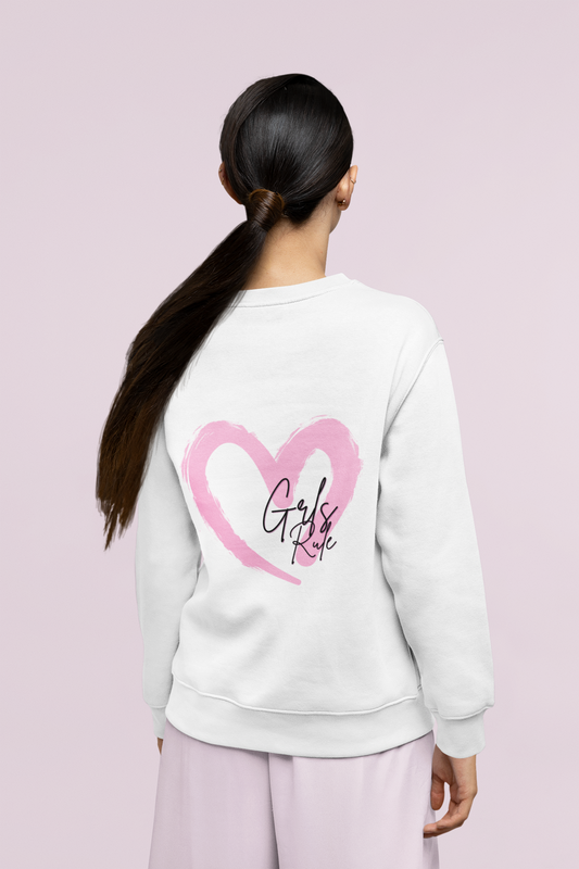 Grls Rule Love Crewneck